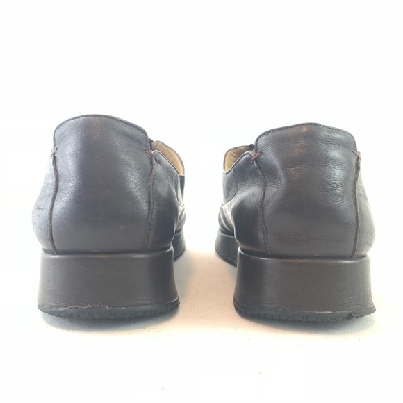 Clarks brown slip on low platform loafers size 9 M - Picture 3 of 8